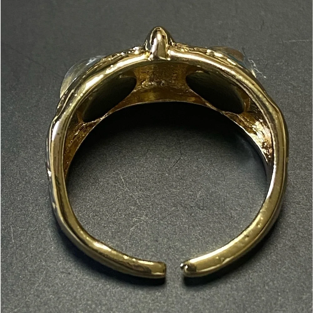 New - Men’s Copper Aluminum Plated Fashion Personality Owl Ring (One Size)